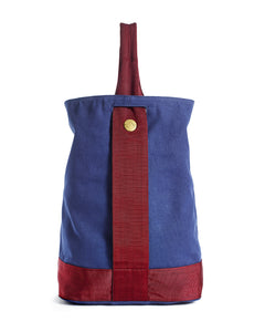 The Ashton Indigo/burgundy